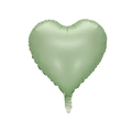Ballon en aluminium en forme de cœur vert sauge mat pour décoration de fête - Cœur / Vert Olive Rétro