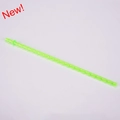 Reusable neon green Tritan straw with spiral texture and anti-drop safety ring design - 26cm / Fluorescent Green