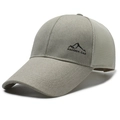 Casquette de baseball en maille kaki avec longue visière respirante pour la pêche - Poche zippée