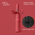 Automatischer 12K roter windfester Klappschirm mit UPF50+ Schutz und 105cm Durchmesser - Vergrößerte 12 Rippen - Xiaomi-Serie / Burgunderrot