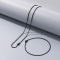 1.8mm Bracelet 20CM Black
