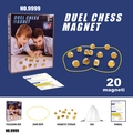 Magnetic chess battle game set with 20 golden magnet pieces and blue storage bag - Gold Pieces Gift Box + 20 Magnetic Pieces