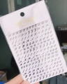 Detail of 3D cursive English letter nail stickers in gold and silver finish, model WG720 - Black (WG720)