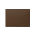 Premium dark brown textured art paper envelope with classic triangular flap design - Withered Lotus Dark Brown