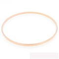 Minimalistische roségouden titanium stalen armband met een gladde gepolijste finish - 3mm Breedte Enkele Ring-Binnen 55mm / Roségoud