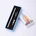 3-in-1 stainless steel wine chiller stick set with pourer in a blue gift box - Wine Chiller Stick with Stopper (Gift Box)