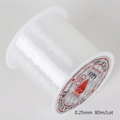 Transparent 0.25mm clear crystal string for DIY beading and jewelry making 80m roll - 0.25mm Approx 80m/Roll