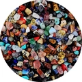 Mixed natural irregular gemstone beads with pre-drilled holes for DIY jewelry making - Random Mixed Colors
