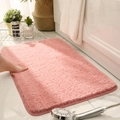 Tappetino da bagno rosa morbido e spesso antiscivolo ad alto assorbimento d'acqua - Rosa / 40x60cm