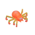 Transformable spider fingertip gyro toy with adjustable orange and green joints - Orange