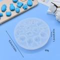 Stampo in silicone per fondant con frutta e luna, diametro 9,2 cm per cioccolato - Forma a Cartone Animato di Frutta Tonda (1)