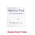Single 70% isopropyl alcohol prep pad in white sterile square packaging - Single Alcohol Pad