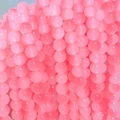 Pink 8mm round glass beads with smooth finish for DIY jewelry and bracelet making - 16# Peach Red