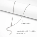 Silver 1.5mm stainless steel snake chain necklace with 45+5cm adjustable length - 1.5mm S-Link Chain - Silver