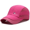 Berretto sportivo rosa in mesh traspirante con protezione solare e asciugatura rapida - Regolabile / Rosa Rosso