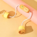 Portable pineapple neck fan in yellow and orange colors with dual air outlets - Pineapple Cartoon Style (SMA9A) / Yellow