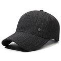 Berretto da baseball uomo grigio scuro mélange con emblema decorativo a corona in metallo - Regolabile / grigio scuro