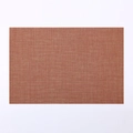 Brownish-red rectangular placemat featuring a thick woven texture made of durable PVC material - New Bronze