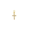 Cross pendant in gold finish with sparkling cubic zirconia for necklace bracelets - Gold Pave Zirconia Cross Style (2#)