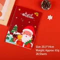 Red Santa Claus A5 Christmas notebook, 20.5x14cm with 28 sheets for holiday gifting - Santa Claus - Red / 28 Sheets/1 Book