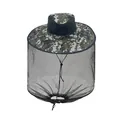 Outdoor digital camouflage mosquito hat with breathable mesh and adjustable chin strap - M (56-58cm) / Grey Green Camouflage
