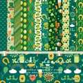 Lucky Leaves 6x6 paper pad with green patterns for DIY scrapbooking projects - 23016 24 Images