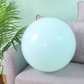 Large 18-inch mint green matte latex balloon for elegant birthday party arch decorations - 18 Inch Macaron Nile Blue