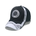 Berretto da baseball bianco e nero con ricamo Washington D.C. e stile racing sportivo - M(56-58cm) / Nero