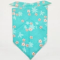 Mint green pet bandana with white floral pattern and yellow details for cats and dogs - L / Pattern 32/Mint Green Small Floral
