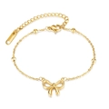 Schleife Perlenarmband / Gold