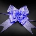 Purple wedding car pull bow ribbon with shiny heart pattern for gift decoration - Heart Print Purple
