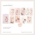 Botanische Retro-Blumenaufkleber für Journaling, 30 Blatt florale Papierschreibwaren - Fortgesetzte Romanze