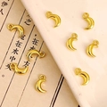 Ciondoli a luna dorati per creazione di gioielli fai-da-te su sfondo vintage elegante - Luna 6*10mm / Oro