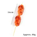 Modello di spiedino di ali di pollo arrosto artificiali con consistenza oleosa di 16 cm - Grande Spiedino Barbecue - Ali di Pollo