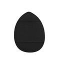 Mini black teardrop finger puff for flawless concealer application and makeup setting - Black (Bulk)