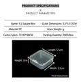 Size chart for 5.5cm square transparent PP plastic organizer box for small parts - 5.5 Square (5.5*5.5*2cm)