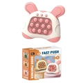 Pink and white fast push fidget game toy with four modes and original packaging box - Pink Rabbit
