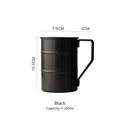 Electroplated Black Camping Retro Cup Black