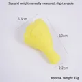 Realistic 10cm PVC fake chicken drumstick model with 97g textured yellow food replica - Steamed Chicken Leg - No Hook