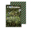 Christmas bouquet gift card with festive tree photography and red-green striped pattern - 35*50cm / Style A - Xmas Tree Photo Card