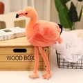 Peluche fenicottero rosa pesca con collo lungo e zampe sottili in un ambiente domestico - 45cm(0.2kg) / Rosa