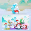 Luminous Fox blind box ornaments with 6 standard designs and 1 hidden edition figures - -293 Chinese Style Nine-tailed Fox Box 6 / Full Box Set
