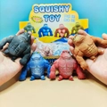 Gorilla-Antistress-Spielzeuge in den Farben Schwarz, Blau, Rot und Braun - Kleiner Muskel-Gorilla (130g) / Schwarz/Blau/Rot/Braun