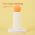Gourde isotherme 350ml blanc ivoire en acier inoxydable avec bouchon orange - 350ml / Orange Néon