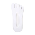 Breathable white five-finger low cut invisible socks with mesh texture for men - One Size / Diamond Pattern White