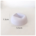Minimalist white circular 5.5cm diameter base stand for floating jewelry display box - Base 5.5*1.5 / White