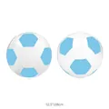 Blue and white inflatable soccer balloon for sports themed parties 52.5x108cm - 70cm 3D Large Blue Soccer