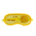 Yellow lemon pattern gel eye mask for hot and cold therapy with elastic strap - Lemon Yellow Ice Crystal