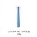Blue PC plastic test tube for DIY resin molds and hydroponic flower vase, 2x12cm size - 12cm PC Test Tube (Blue)