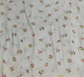 Couverture d'emmaillotage en mousseline pour bébé aux motifs de roses roses - Petites fleurs blanches